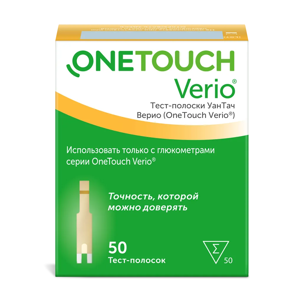 Тест-полоска ONE TOUCH Verio №50