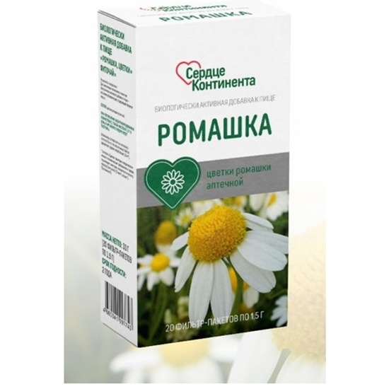 Фиточай Сердце Континента Ромашка пак.-фильтр 1,5г №20