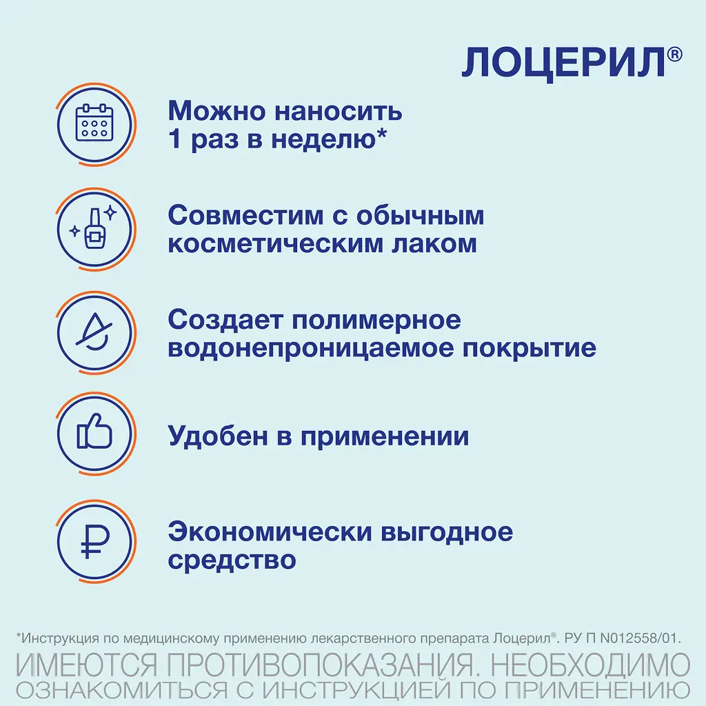 Лоцерил фл.(лак д/ногтей) 5% 5мл картинка № 6