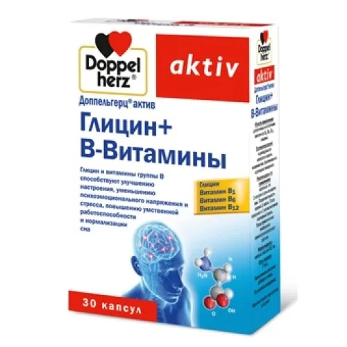 Доппельгерц Актив Витамин B + Глицин капс. №30