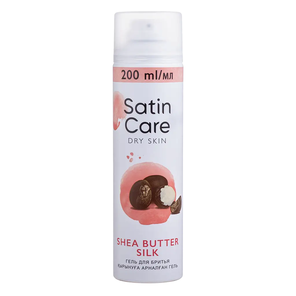 Гель для бритья SATIN CARE д/женщин д/сухой кожи Shea Butter Silk 200мл