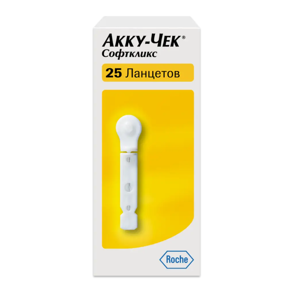 Ланцет Акку-Чек Софткликс (Accu-Chek Softclix) стер. №25