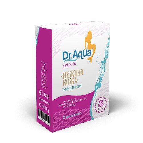 Соль для ванн DR. AQUA Нежная кожа Ромашка 500г