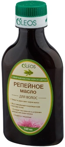 Масло косметическое OLEOS Репейное с эфирным маслом чайного дерева 100мл