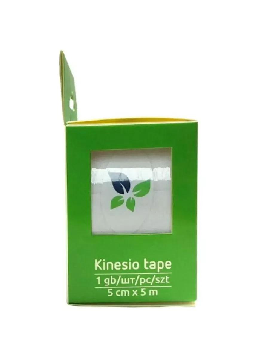 Лента клейкая ECOPLAST КИНЕЗИО-ТЕЙП 5см х 5м (бел.)