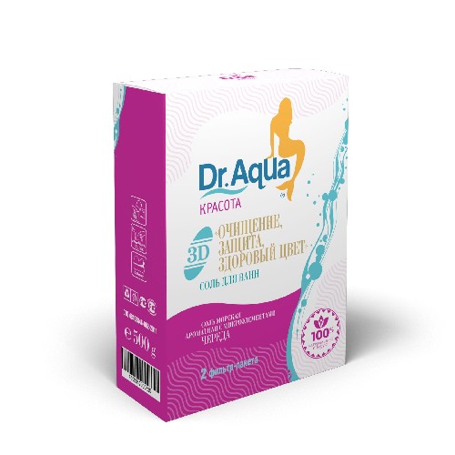 Соль морская DR. AQUA череда 500г