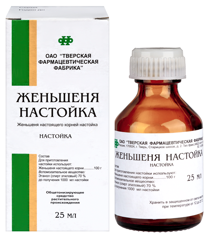 Женьшеня настойка фл. 25мл