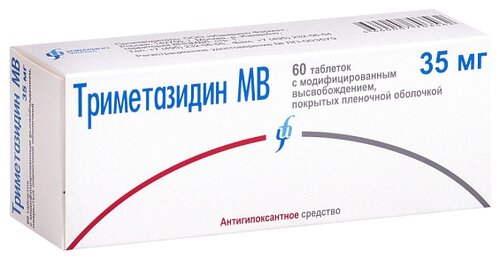 Триметазидин МВ таб. с пролонг. высв. п/пл. об. 35мг №60