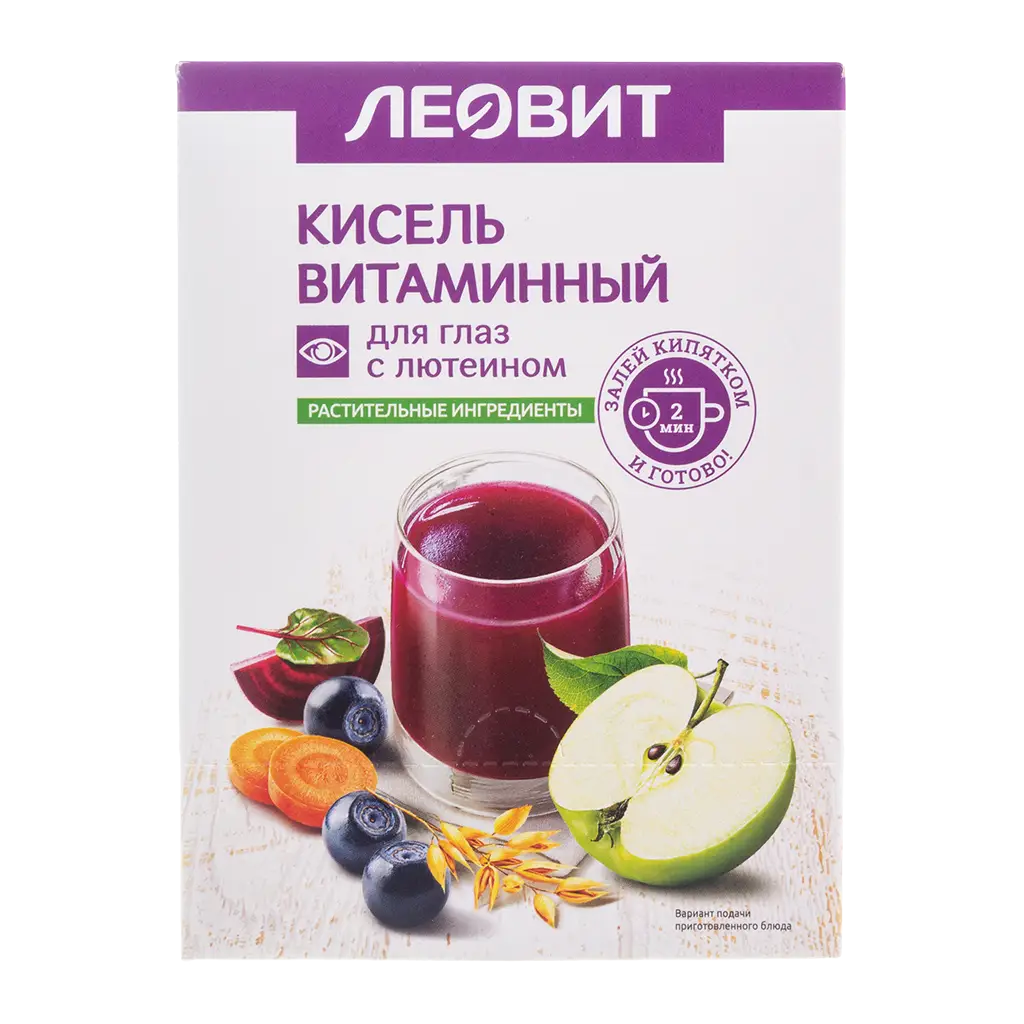 Кисель ЛЕОВИТ витаминный д/глаз с лютеином 18г №5