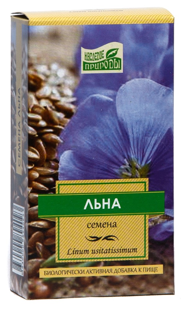 Семена льна НАСЛЕДИЕ ПРИРОДЫ пак. 100г