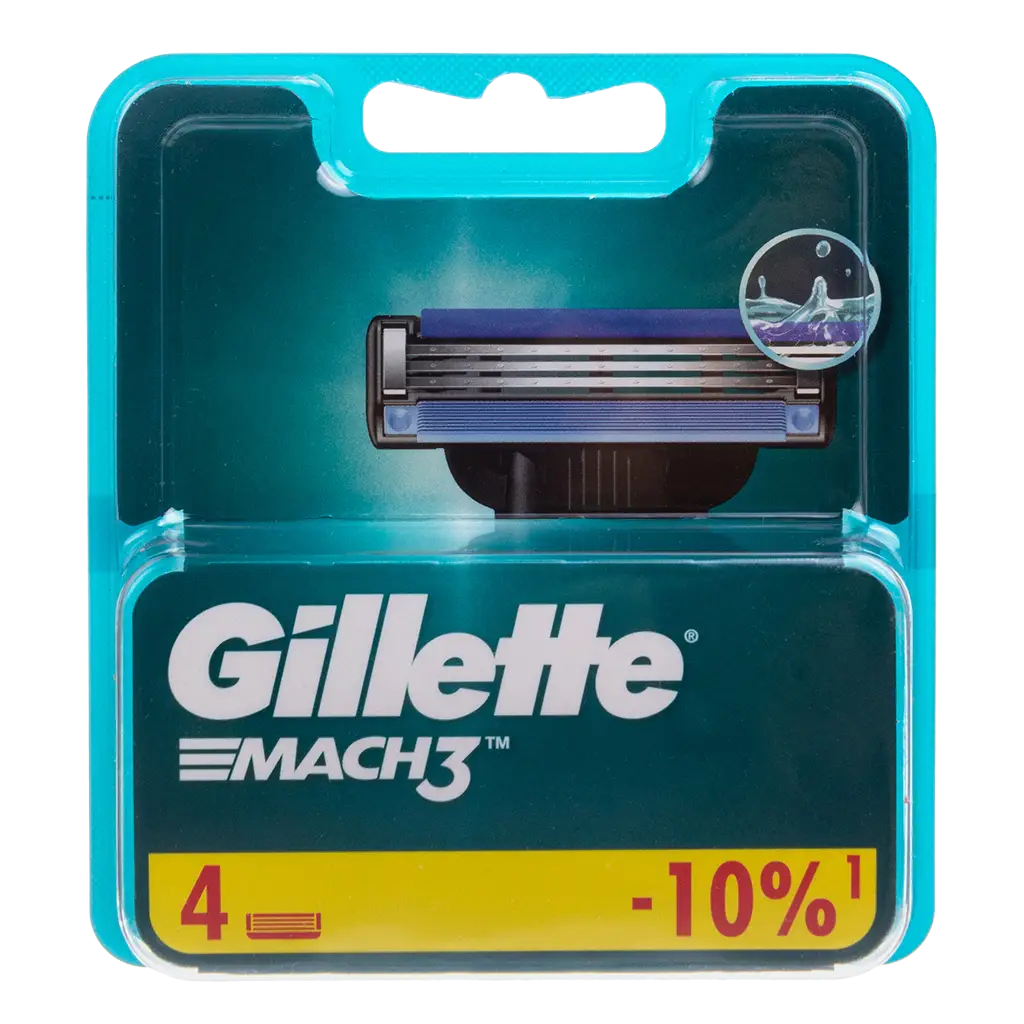 Лезвия бритвенные GILLETTE Mach-3 №4