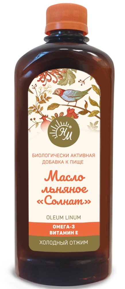 Масло пищевое Льняное СолНат 500мл