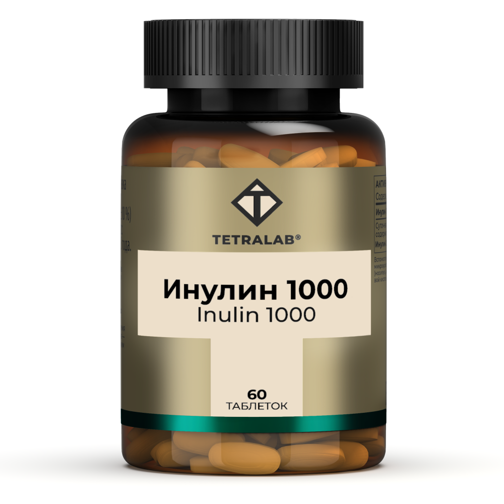 Инулин пребиотик 1000мг Тетралаб таб. №60