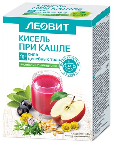 Кисель ЛЕОВИТ при кашле 20г №5
