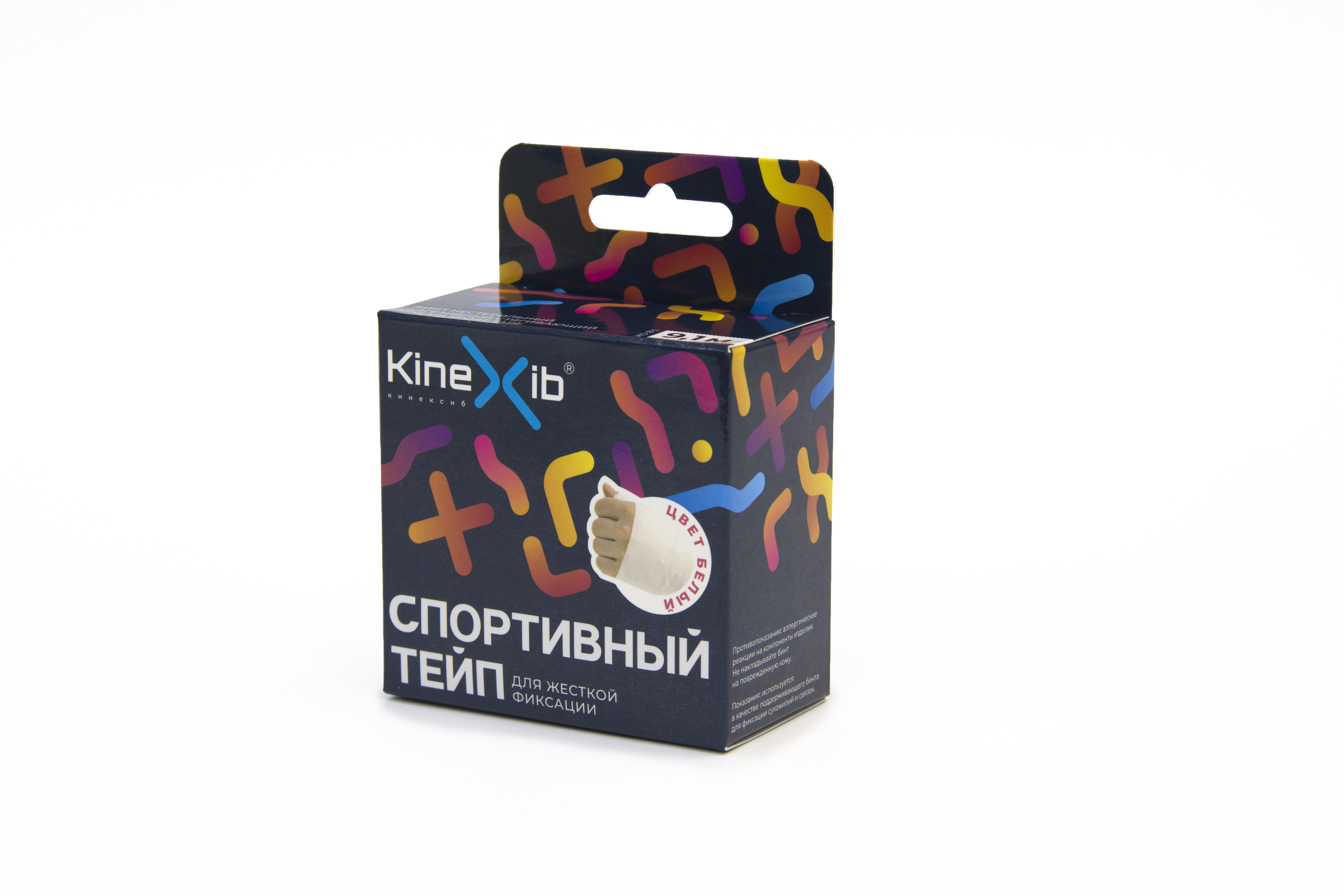 Бинт Kinexib Sport Tape 3,8смх9,1м (бел.)
