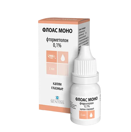 Флоас Моно фл.(капли глазн.) 0,1% 5мл №1