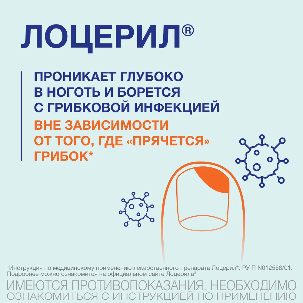 Лоцерил фл.(лак д/ногтей) 5% 2,5мл картинка № 6