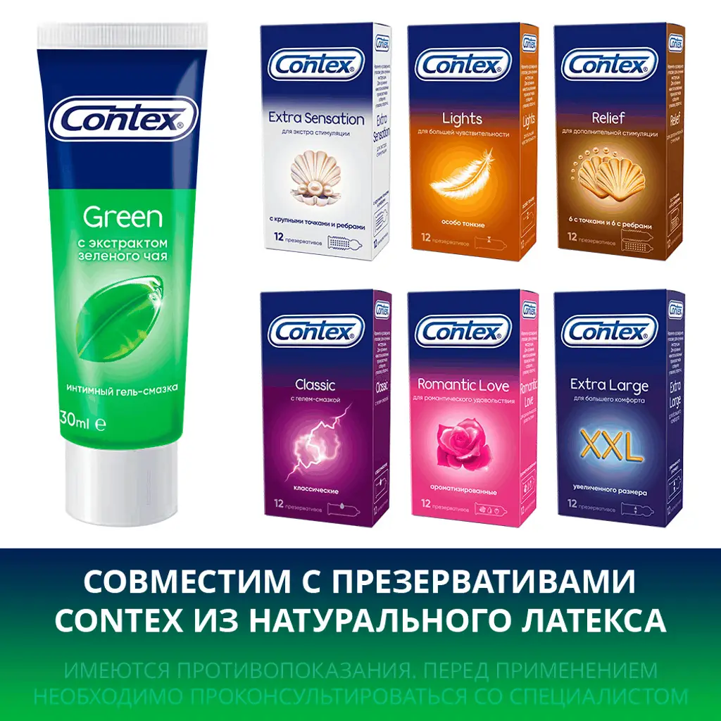 Гель-смазка Контекс (CONTEX) Green 30мл картинка № 4