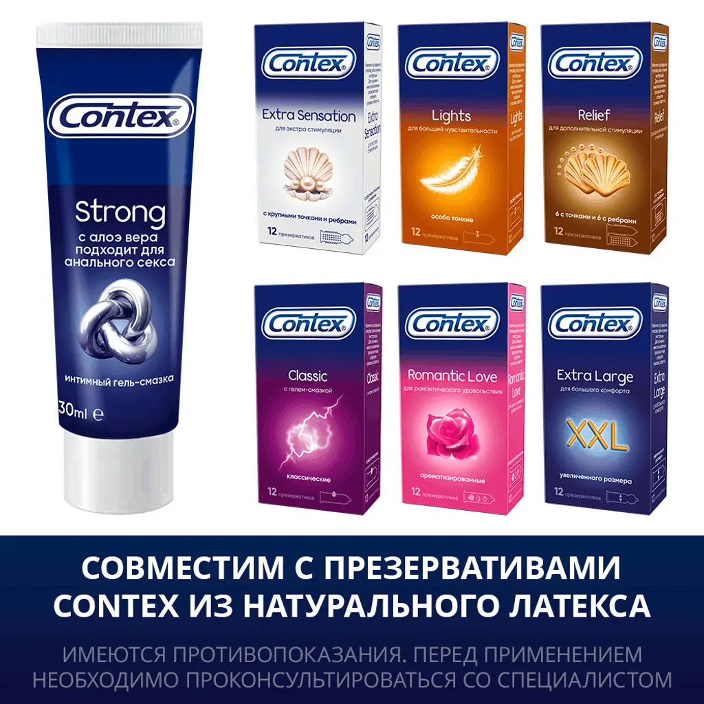 Гель-смазка Контекс (CONTEX) Strong 30мл картинка № 4