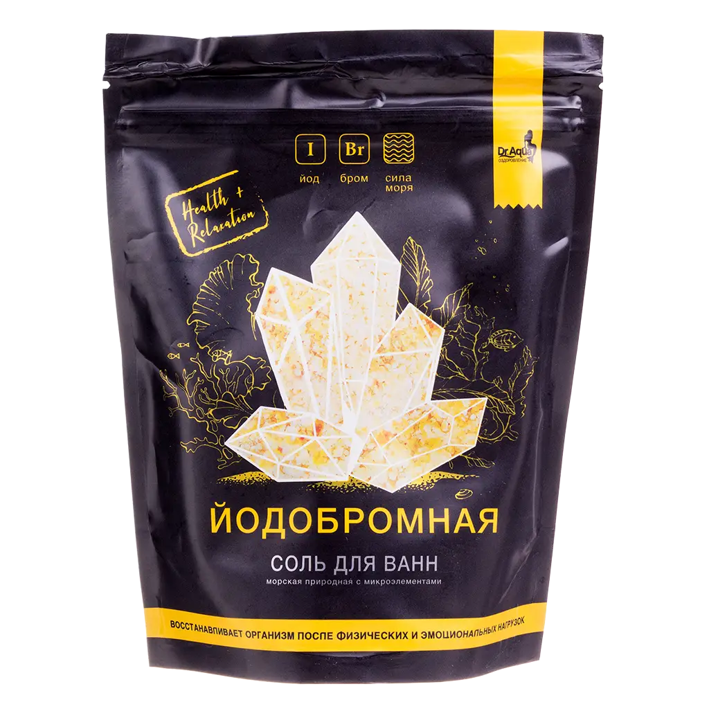 Соль морская DR. AQUA природная йодобромная 700г