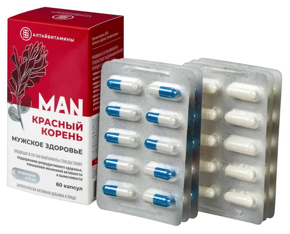 КРАСНЫЙ КОРЕНЬ MAN Мужское здоровье капс. №60 картинка № 3
