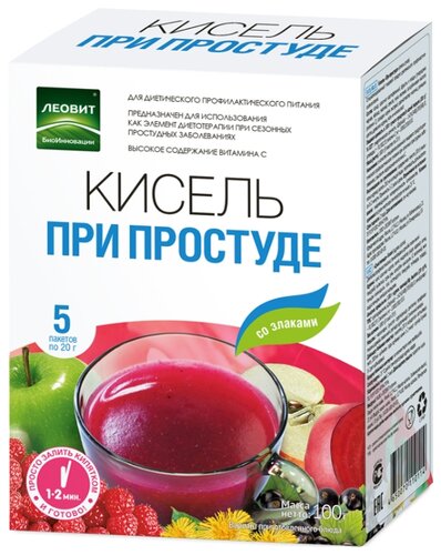 Кисель ЛЕОВИТ при простуде 20г №5