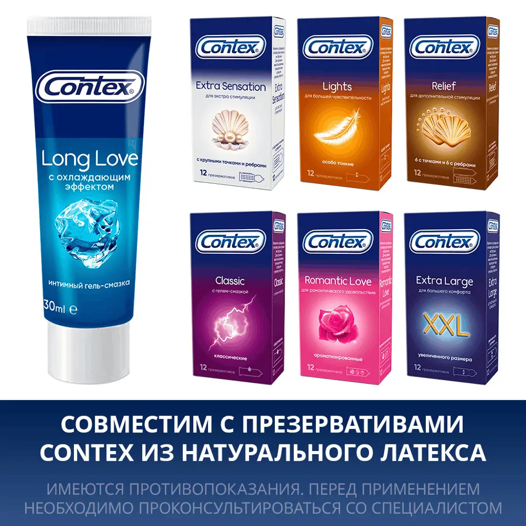 Гель-смазка Контекс (CONTEX) Long Love с охлаждающим эффектом 30мл картинка № 4