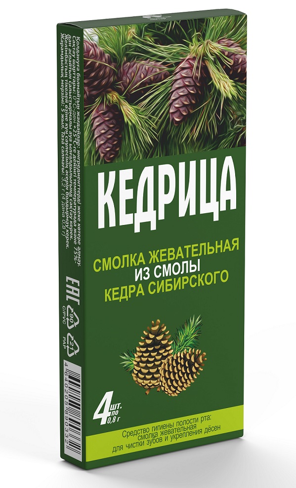 Смолка кедровая Кедрица 0,8г №4