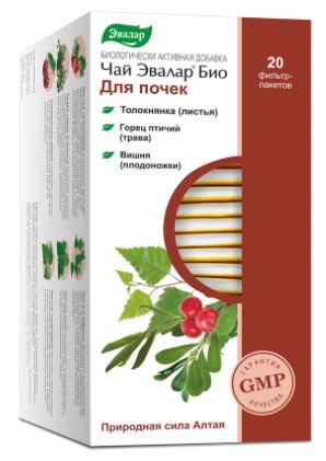 Фиточай ЭВАЛАР БИО д/почек пак.-фильтр 1,5г №20