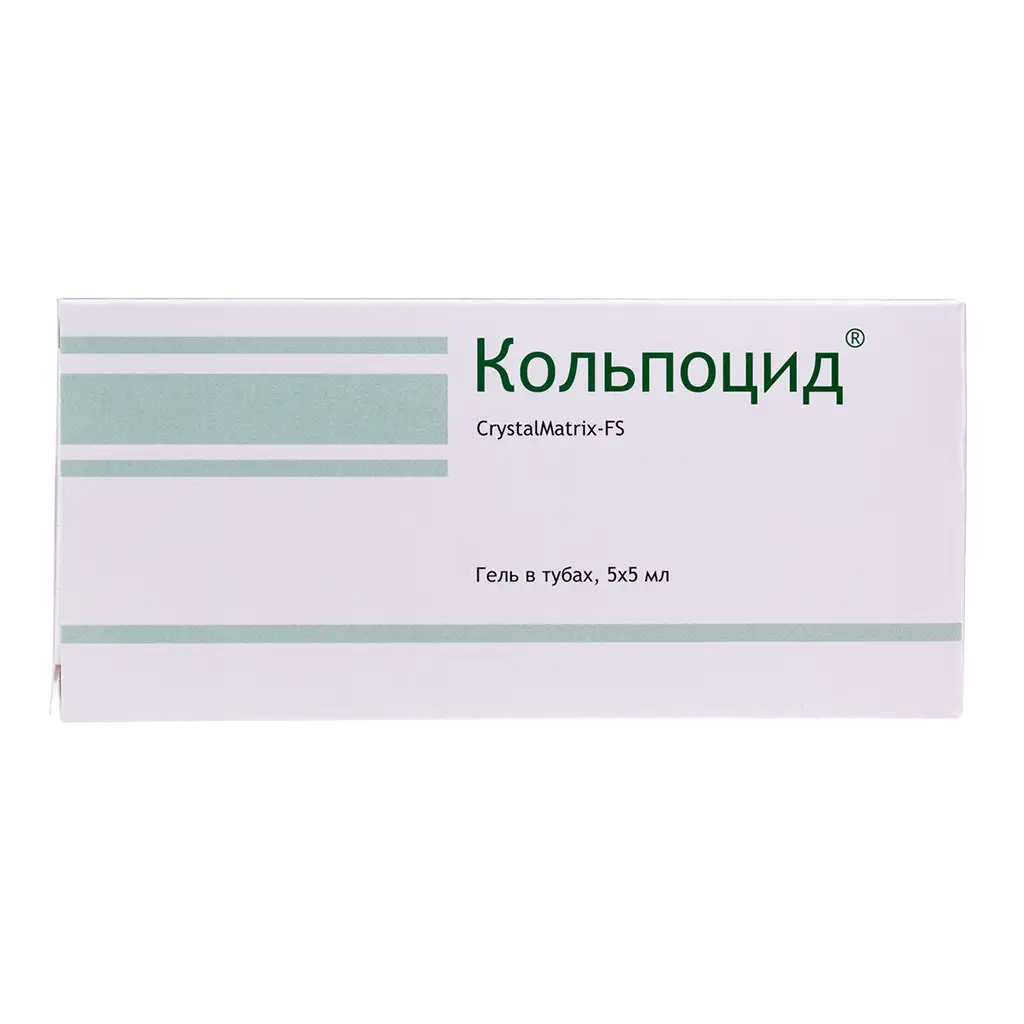 Кольпоцид CrystalMatrix-FS гель д/интим. гигиены воостан. 5мл №5 (тюбик)