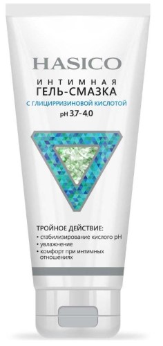 Гель-смазка Хасико (HASICO) с глицирризиновой кислотой PH 3,7-4,0 100мл