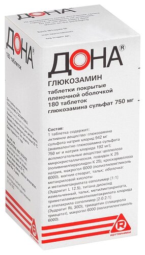 Дона таб. п/пл. об. 750мг №180