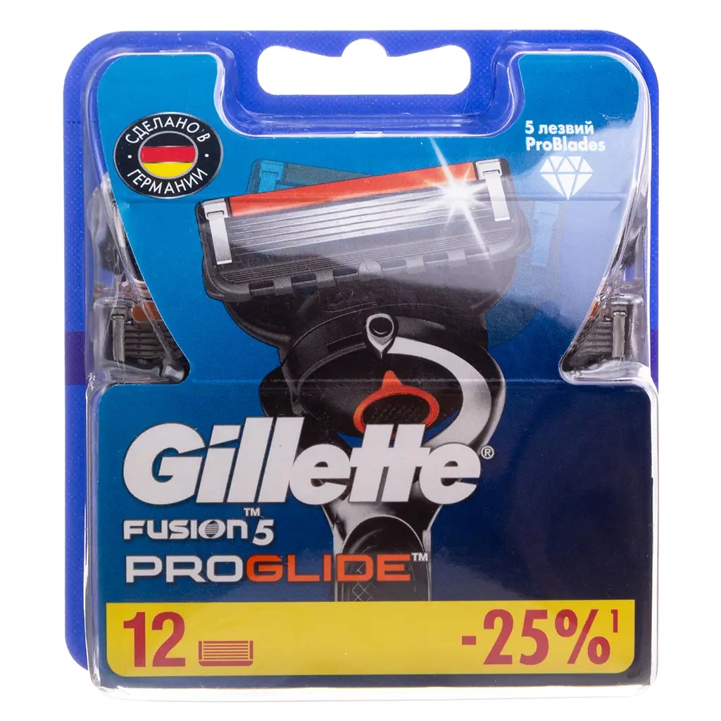 Лезвия бритвенные GILLETTE Fusion №12