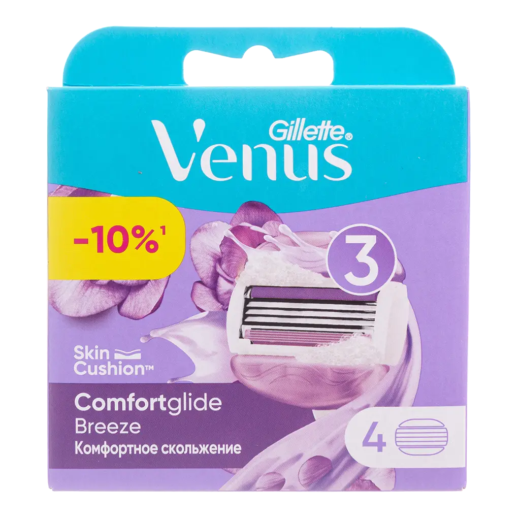 Лезвия бритвенные GILLETTE Venus ComfortGlide Breeze №4