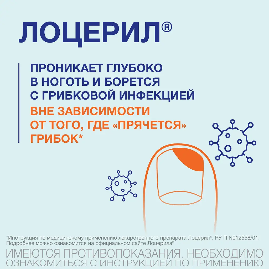 Лоцерил фл.(лак д/ногтей) 5% 5мл картинка № 5