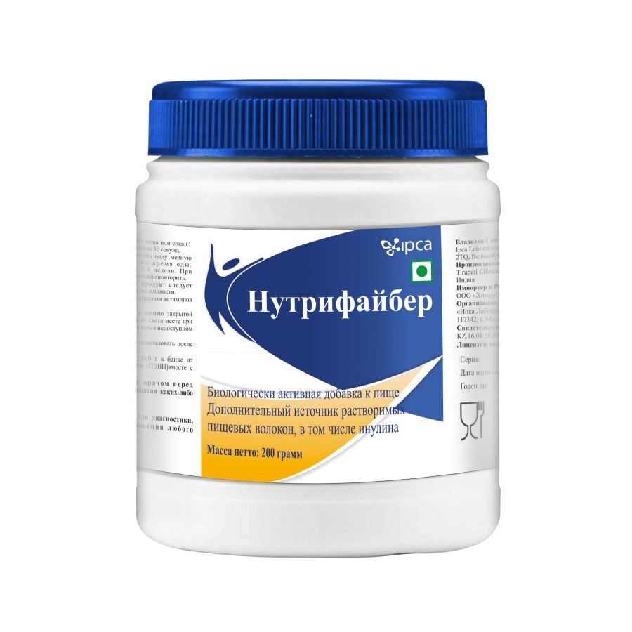 Нутрифайбер пор. д/пригот. р-ра д/вн. приема с мерн. ложкой 200г банка