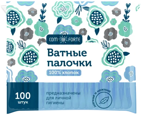 Ватные палочки ComForte №100 (п/э)