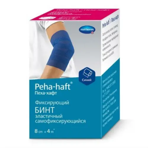 Бинт Пеха-Хафт (PEHA-HAFT) фикс. самокл. 8смх4м белый