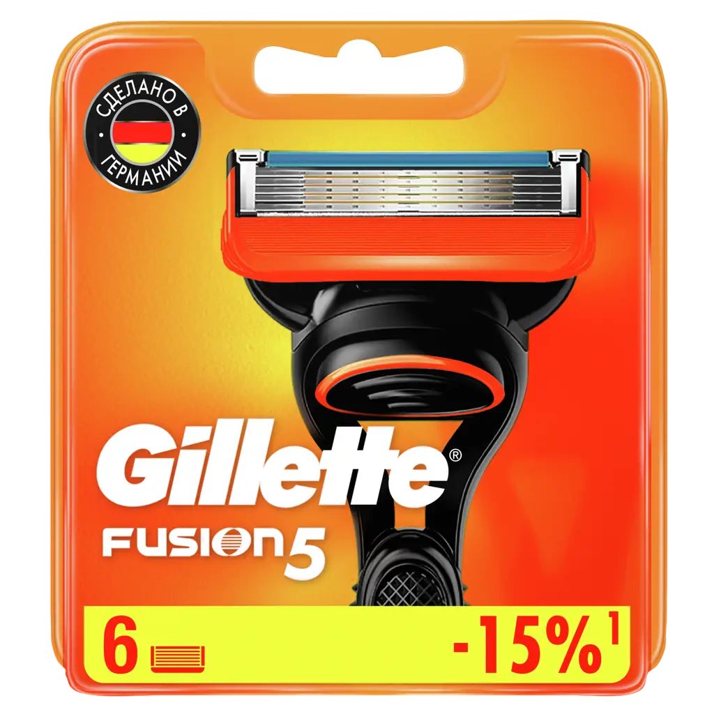 Лезвия бритвенные GILLETTE Fusion №6